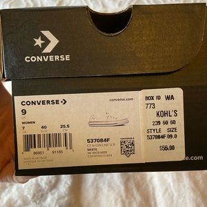 Brand new in box women’s converse slip ons size 9